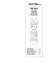 Rotel RTC-965 Owner's manual