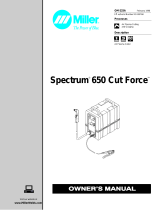Miller SPECTRUM 650 CUTFORCE User manual