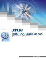 MSI 990FXA Operating instructions