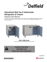 Delfield 403 Standard User manual