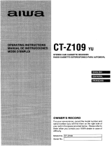 Aiwa CT-ZI09 User manual