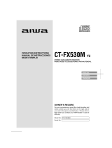 Aiwa CT-FX530M Operating instructions
