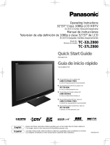 Panasonic TC-37LZ800 - 37" LCD TV User manual