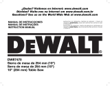 DeWalt DWE7470 User manual