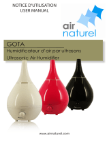 Air Naturel GOTA Ultrasonic Air Humidifier User manual
