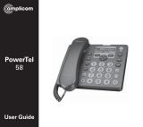 Amplicom PowerTel 58 User guide