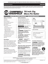 Campbell Hausfeld CHN10500 Operating instructions