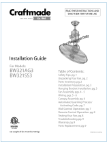 Craftmade BW321AG3 Installation guide