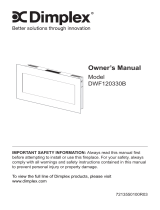 Dimplex DWF120330B Owner's manual