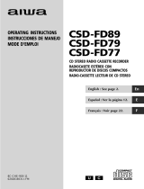 Aiwa CSD-FD77 User manual
