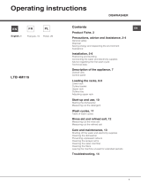 Ariston Hotpoint LTB 4M116 Operating instructions