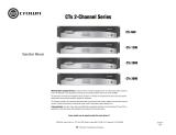 Crown CTs 2000 User manual