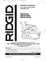 RIDGID WD40700 Owner's manual