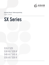 Adam S3X-VMidfield Monitor Owner's manual