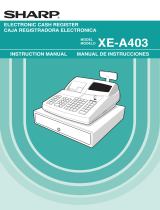 Sharp XE-A403 User manual