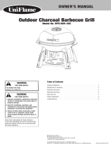 Uniflame Outdoor Charcoal Barbecue Grill NPC1605-4SS Owner's manual