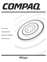 Compaq MV 540 User guide
