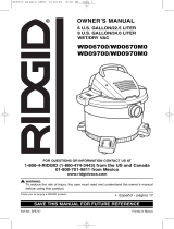 RIDGID WD0970M0 Owner's manual