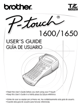 Brother PT-1600 User manual