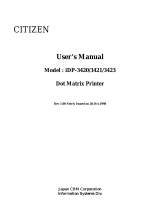 Citizen iDP-3423 User manual