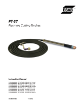 ESAB PT-37 Plasmarc Cutting Torches User manual