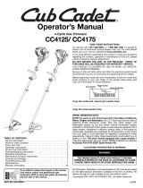 Cub Cadet CC4125 User manual