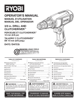 Ryobi D47CG Owner's manual