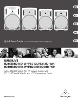 Behringer Eurolive B208D User manual