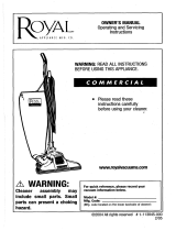 Royal Vacuum Cleaner Owner's manual