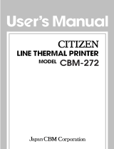 Citizen CBM-272 Operating instructions