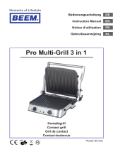 Beem Pro Multi-Grill 3 in 1 User manual
