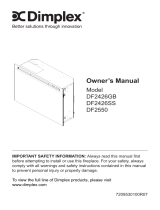 Dimplex DF2426SS Owner's manual