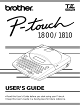 Brother 1810 User manual