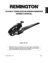 Remington RM170B Owner's manual