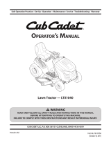 Cub Cadet LTX1040 User manual