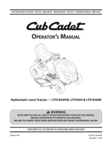 Cub Cadet LTX1046M User manual