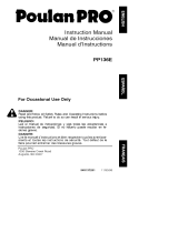 Poulan PP136E Owner's manual