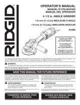 RIDGID R1005 User manual