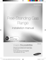 Samsung NX583G0VBWW Installation guide