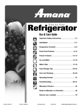 Amana Refrigerator ACD2234HRB User manual