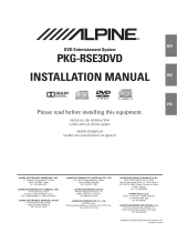 Alpine PKG-RSE3DVD Owner's manual