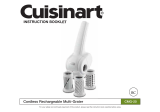 Cuisinart CMG-20 Owner's manual