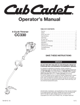 Cub Cadet CC330 User manual