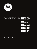Motorola HK201 Operating instructions
