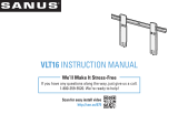 Sanus VLT16 User manual