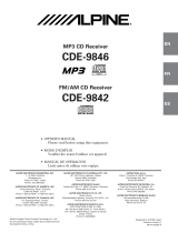 Alpine CDE-9846 User manual