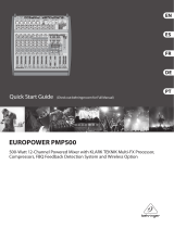 Behringer PMP 500 User manual