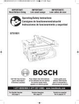 Bosch GTS1031 User manual