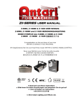 Elation Z-800II Nebelmaschine User manual