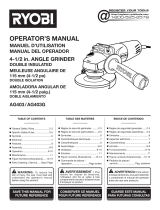 Ryobi AG403 User manual